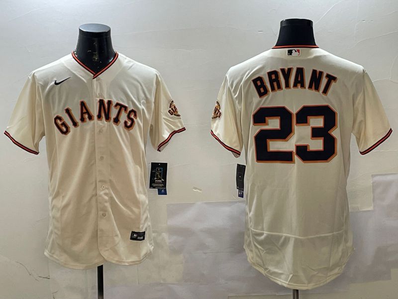 Men San Francisco Giants #23 Bryant Cream Elite Nike 2025 MLB Jersey style 1->san francisco giants->MLB Jersey